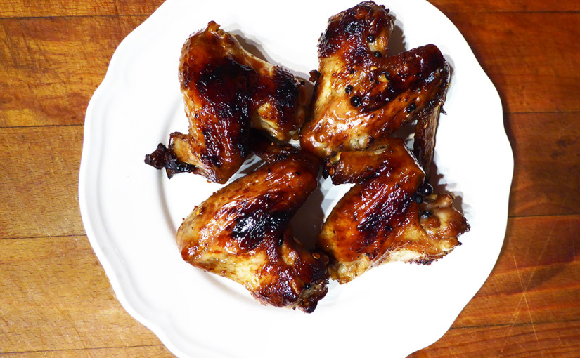 Kuřecí křídla adobo | Marinovaná pečená kuřecí křídla | Verze anghang