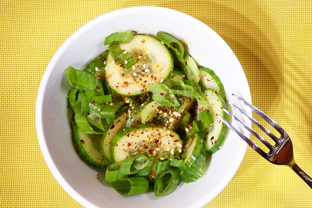 Korejský okurkový salát - hotovo