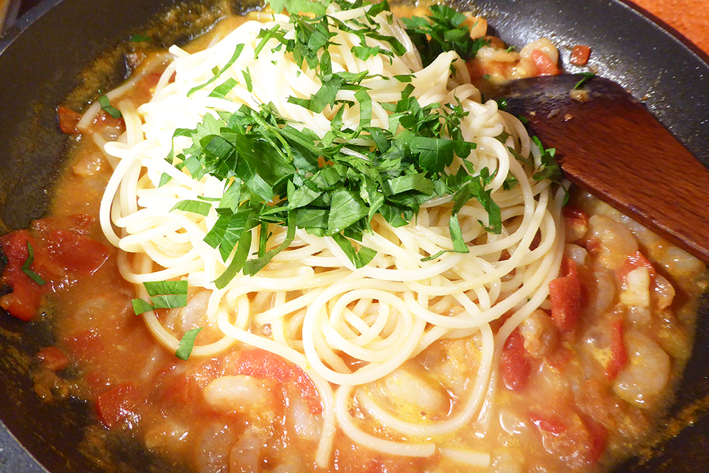 /řidáme špagety s petrželí