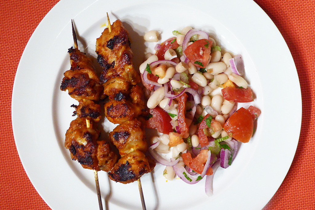 Ke špízům dáme salát