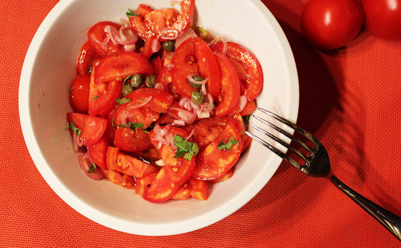 Tomato salad with capers,cs | Summer be praised even in autumn