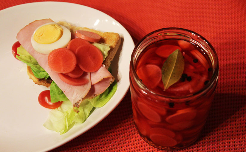 pickled radish | The sky a sandwich spicy vegetables