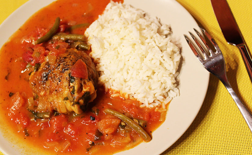 Stewed chicken in Italian | Malay-Californian inspiration to Czech Republic | And there are even beans,cs