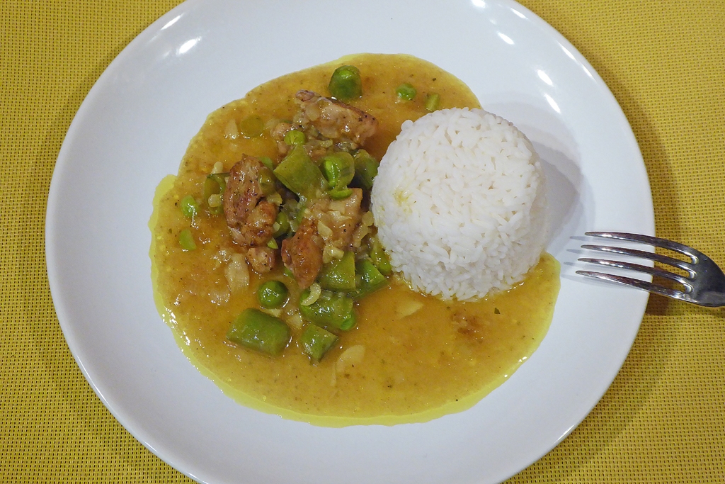 Kuřecí kari s rýží