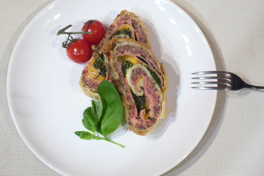 Roláda se špenátem